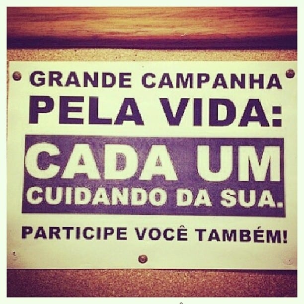 Grande campanha pela vida