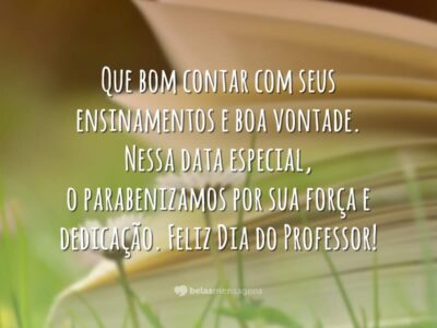 Frases Dia Do Professor - Belas Mensagens