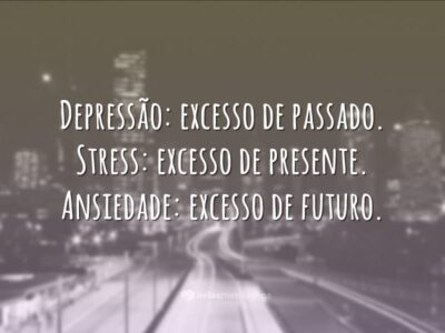 Depressão: excesso de passado